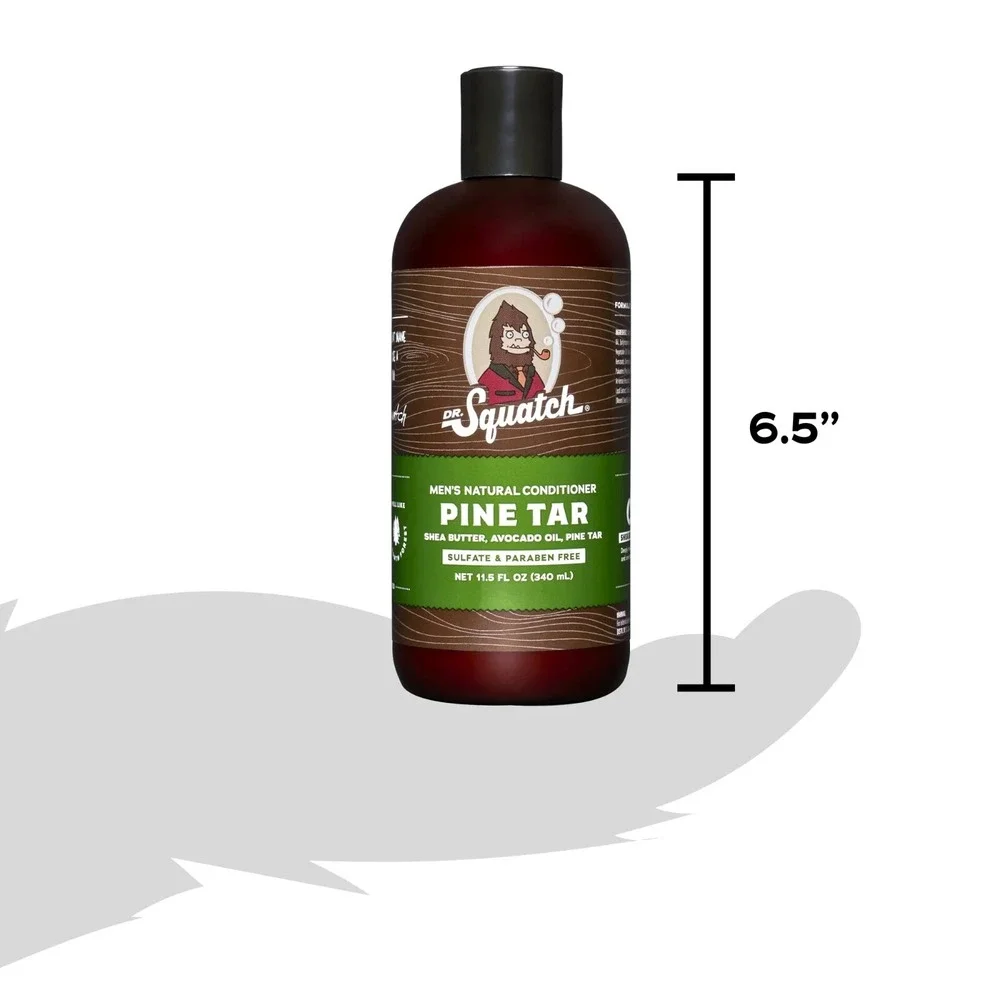 Dr. Squatch Pine Tar Men's Natural Shampoo 8 fl oz